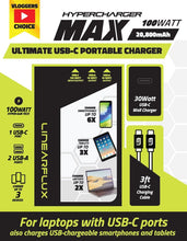 Load image into Gallery viewer, CHRISTMAS HyperCharger MAX 100W Ultra Series (w/ 30W USB-C WALL CHARGER & 3FT USB-C CABLE)