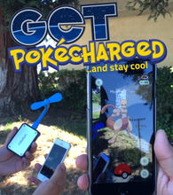 Load image into Gallery viewer, POKECHARGED LithiumCard PRO w/ Apple Lightning connector - includes FREE USB FAN AND LIGHT